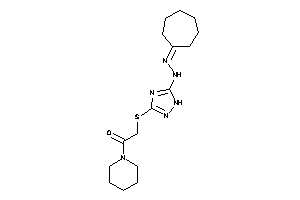 2-[[5-(N'-cycloheptylidenehydrazino)-1H-1,2,4-triazol-3-yl]thio]-1-piperidino-ethanone
