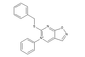 6-(benzylthio)-5-phenyl-isoxazolo[5,4-d]pyrimidin-5-ium