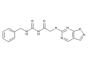Image of N-(benzylcarbamoyl)-2-(isoxazolo[5,4-d]pyrimidin-6-ylthio)acetamide