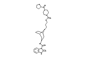 Image of 4-(tetrahydrofuran-2-carbonyl)piperazine-1-carboxylic Acid 3-[3-[(2-keto-3H-benzimidazole-1-carbonyl)amino]-8-azabicyclo[3.2.1]octan-8-yl]propyl Ester