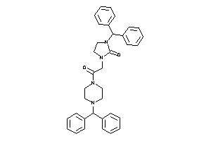 1-benzhydryl-3-[2-(4-benzhydrylpiperazino)-2-keto-ethyl]-2-imidazolidinone