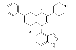 4-(1H-indol-4-yl)-7-phenyl-2-(4-piperidyl)-4,6,7,8-tetrahydro-1H-quinolin-5-one