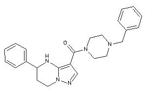 (4-benzylpiperazino)-(5-phenyl-4,5,6,7-tetrahydropyrazolo[1,5-a]pyrimidin-3-yl)methanone