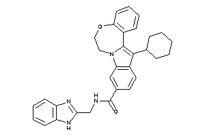 N-(1H-benzimidazol-2-ylmethyl)-13-cyclohexyl-6,7-dihydroindolo[1,2-d][1,4]benzoxazepine-10-carboxamide