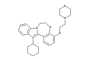 13-cyclohexyl-4-(2-morpholinoethoxy)-6,7-dihydroindolo[1,2-d][1,4]benzoxazepine