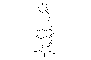 2-imino-5-[[1-(2-phenoxyethyl)indol-3-yl]methylene]thiazolidin-4-one