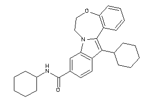 N,13-dicyclohexyl-6,7-dihydroindolo[1,2-d][1,4]benzoxazepine-10-carboxamide