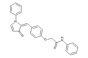 2-[4-[(3-keto-1-phenyl-2-pyrrolin-2-ylidene)methyl]phenoxy]-N-phenyl-acetamide