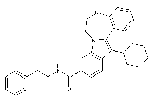 13-cyclohexyl-N-phenethyl-6,7-dihydroindolo[1,2-d][1,4]benzoxazepine-10-carboxamide