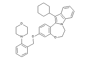 13-cyclohexyl-3-(2-morpholinobenzyl)oxy-6,7-dihydroindolo[1,2-d][1,4]benzoxazepine