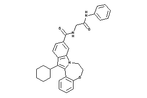 N-(2-anilino-2-keto-ethyl)-13-cyclohexyl-6,7-dihydroindolo[1,2-d][1,4]benzoxazepine-10-carboxamide