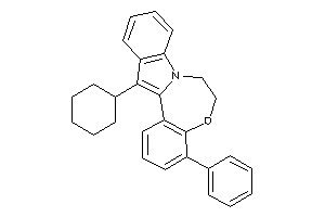 13-cyclohexyl-4-phenyl-6,7-dihydroindolo[1,2-d][1,4]benzoxazepine