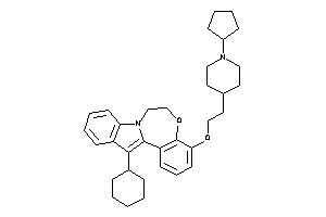 13-cyclohexyl-4-[2-(1-cyclopentyl-4-piperidyl)ethoxy]-6,7-dihydroindolo[1,2-d][1,4]benzoxazepine