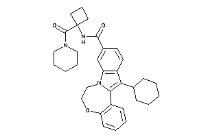 13-cyclohexyl-N-[1-(piperidine-1-carbonyl)cyclobutyl]-6,7-dihydroindolo[1,2-d][1,4]benzoxazepine-10-carboxamide