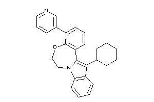 13-cyclohexyl-4-(3-pyridyl)-6,7-dihydroindolo[1,2-d][1,4]benzoxazepine