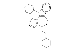 Image of 12-cyclohexyl-5-(2-piperidinoethyl)-6,7-dihydroindolo[3,2-d][1]benzazepine