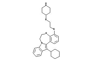 13-cyclohexyl-4-[2-(4-piperidyloxy)ethoxy]-6,7-dihydroindolo[1,2-d][1,4]benzoxazepine