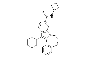 N-cyclobutyl-13-cyclohexyl-6,7-dihydroindolo[1,2-d][1,4]benzoxazepine-10-carboxamide