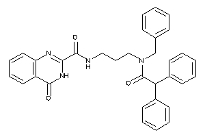 N-[3-[benzyl-(2,2-diphenylacetyl)amino]propyl]-4-keto-3H-quinazoline-2-carboxamide