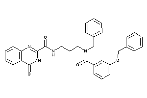 Image of N-[3-[(3-benzoxybenzoyl)-benzyl-amino]propyl]-4-keto-3H-quinazoline-2-carboxamide