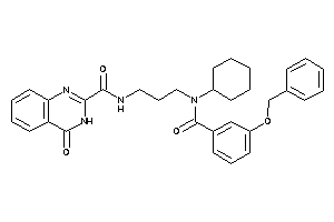 N-[3-[(3-benzoxybenzoyl)-cyclohexyl-amino]propyl]-4-keto-3H-quinazoline-2-carboxamide