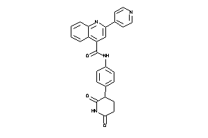 N-[4-(2,6-diketo-3-piperidyl)phenyl]-2-(4-pyridyl)cinchoninamide