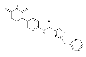 1-benzyl-N-[4-(2,6-diketo-3-piperidyl)phenyl]pyrazole-4-carboxamide