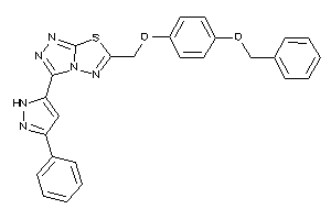 6-[(4-benzoxyphenoxy)methyl]-3-(3-phenyl-1H-pyrazol-5-yl)-[1,2,4]triazolo[3,4-b][1,3,4]thiadiazole