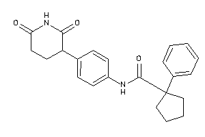 N-[4-(2,6-diketo-3-piperidyl)phenyl]-1-phenyl-cyclopentanecarboxamide