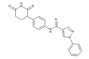 N-[4-(2,6-diketo-3-piperidyl)phenyl]-1-phenyl-pyrazole-4-carboxamide