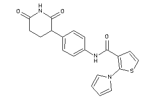 N-[4-(2,6-diketo-3-piperidyl)phenyl]-2-pyrrol-1-yl-thiophene-3-carboxamide