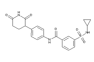 3-(cyclopropylsulfamoyl)-N-[4-(2,6-diketo-3-piperidyl)phenyl]benzamide