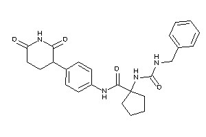 1-(benzylcarbamoylamino)-N-[4-(2,6-diketo-3-piperidyl)phenyl]cyclopentanecarboxamide