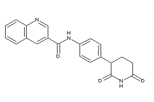 N-[4-(2,6-diketo-3-piperidyl)phenyl]quinoline-3-carboxamide