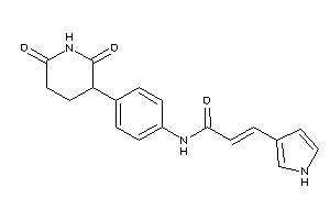 N-[4-(2,6-diketo-3-piperidyl)phenyl]-3-(1H-pyrrol-3-yl)acrylamide