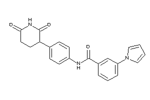 N-[4-(2,6-diketo-3-piperidyl)phenyl]-3-pyrrol-1-yl-benzamide