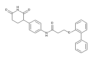 N-[4-(2,6-diketo-3-piperidyl)phenyl]-3-(2-phenylphenoxy)propionamide