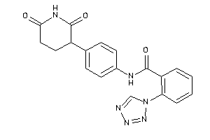 N-[4-(2,6-diketo-3-piperidyl)phenyl]-2-(tetrazol-1-yl)benzamide