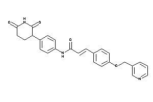 N-[4-(2,6-diketo-3-piperidyl)phenyl]-3-[4-(3-pyridylmethoxy)phenyl]acrylamide