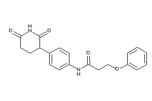 N-[4-(2,6-diketo-3-piperidyl)phenyl]-3-phenoxy-propionamide