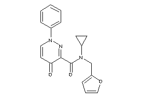 N-cyclopropyl-N-(2-furfuryl)-4-keto-1-phenyl-pyridazine-3-carboxamide