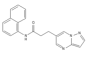 N-(1-naphthyl)-3-pyrazolo[1,5-a]pyrimidin-6-yl-propionamide