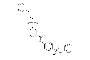 Image of 1-(3-phenylpropylsulfonyl)-N-[4-(phenylsulfamoyl)phenyl]nipecotamide