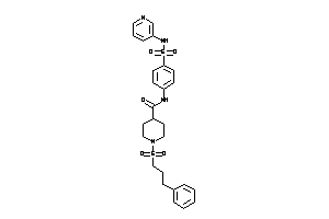 Image of 1-(3-phenylpropylsulfonyl)-N-[4-(3-pyridylsulfamoyl)phenyl]isonipecotamide