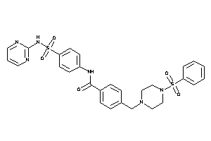 4-[(4-besylpiperazino)methyl]-N-[4-(2-pyrimidylsulfamoyl)phenyl]benzamide