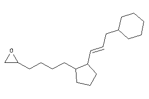 2-[4-[2-(3-cyclohexylprop-1-enyl)cyclopentyl]butyl]oxirane