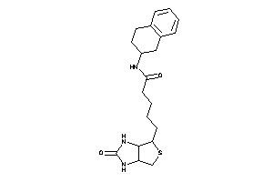 5-(2-keto-1,3,3a,4,6,6a-hexahydrothieno[3,4-d]imidazol-4-yl)-N-tetralin-2-yl-valeramide