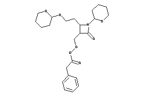 2-phenylperacetic Acid [2-keto-1-tetrahydropyran-2-yl-4-(2-tetrahydropyran-2-yloxyethyl)azetidin-3-yl]methyl Ester