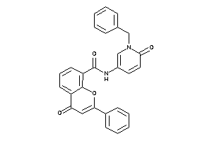 N-(1-benzyl-6-keto-3-pyridyl)-4-keto-2-phenyl-chromene-8-carboxamide