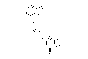 2-(thieno[2,3-d]pyrimidin-4-ylthio)acetic Acid (5-ketothiazolo[3,2-a]pyrimidin-7-yl)methyl Ester